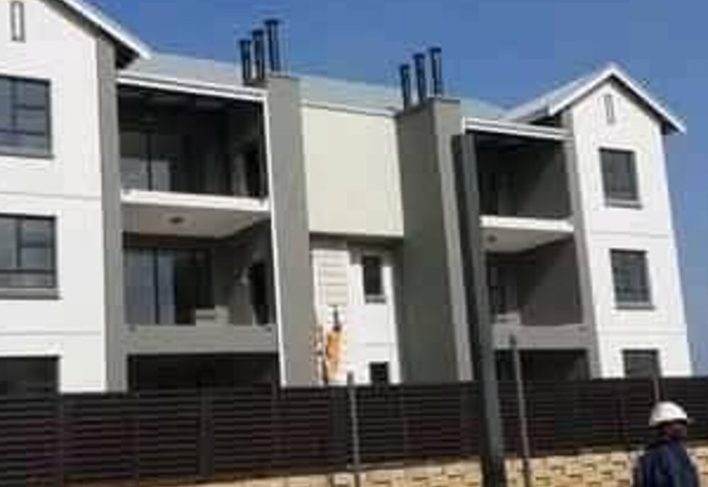 Gable-roof residential development, new build